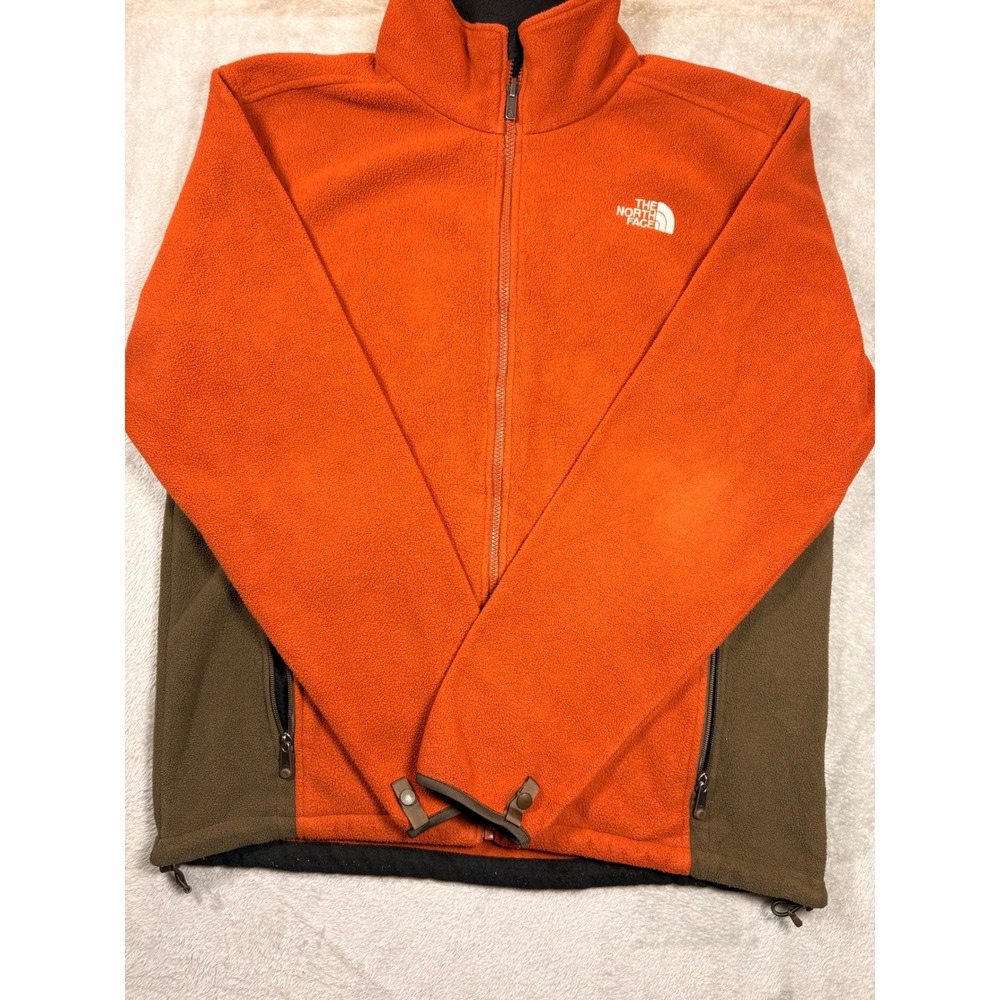 The North Face Men's Large Orange Brown Full Zip Jacket